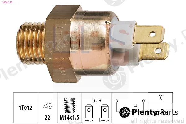 EPS 1.850.146 — Temperature Switch, radiator fan Made in Italy - OE Equivalent