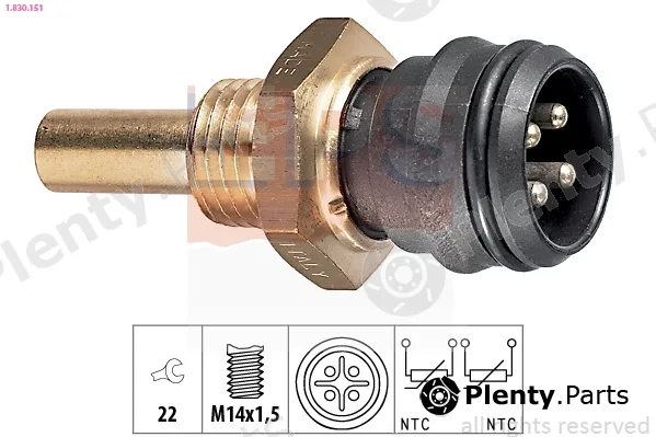 EPS 1.830.151 — Sensor, coolant temperature Made in Italy - OE Equivalent