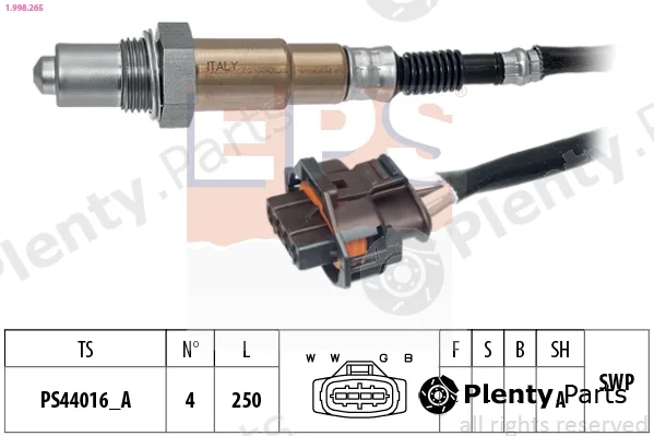 EPS 1.998.265 — Lambda Sensor Made in Italy - OE Equivalent