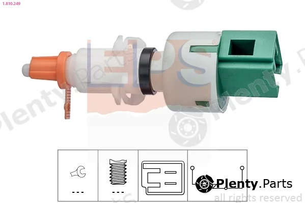 EPS 1.810.249 — Switch, clutch control (cruise control) Made in Italy - OE Equivalent