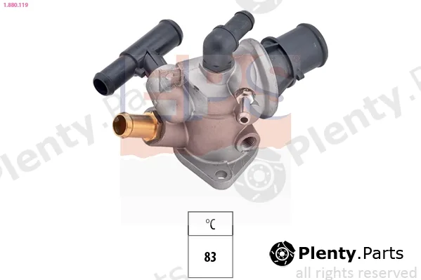 EPS 1.880.119 — Thermostat, coolant Made in Italy - OE Equivalent