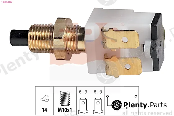 EPS 1.810.008 — Stop Light Switch Made in Italy - OE Equivalent