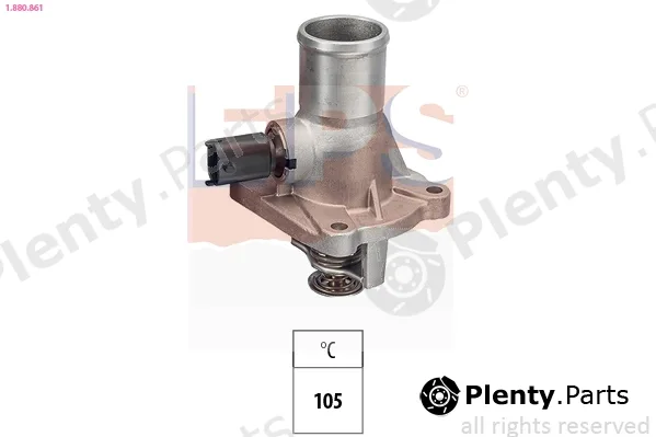 EPS 1.880.861 — Thermostat, coolant Made in Italy - OE Equivalent