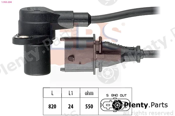 EPS 1.953.234 — Sensor, crankshaft pulse Made in Italy - OE Equivalent