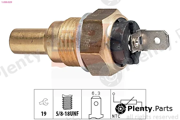 EPS 1.830.029 — Sensor, coolant temperature Made in Italy - OE Equivalent