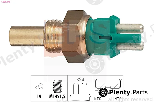 EPS 1.830.140 — Sensor, coolant temperature Made in Italy - OE Equivalent