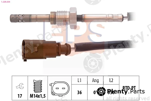EPS 1.220.256 — Sensor, exhaust gas temperature Made in Italy - OE Equivalent