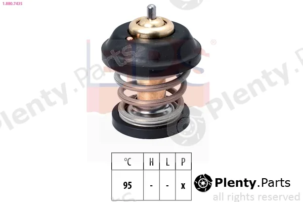 EPS 1.880.743S — Thermostat, coolant Made in Italy - OE Equivalent