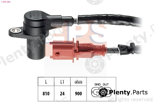 EPS 1.953.384 — Sensor, crankshaft pulse Made in Italy - OE Equivalent