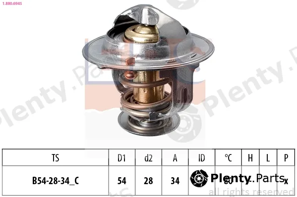 EPS 1.880.694S — Thermostat, coolant Made in Italy - OE Equivalent