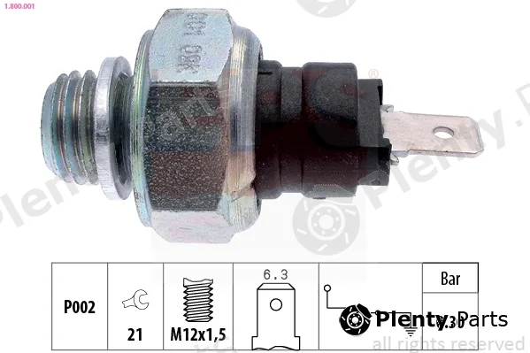 EPS 1.800.001 — Oil Pressure Switch Made in Italy - OE Equivalent