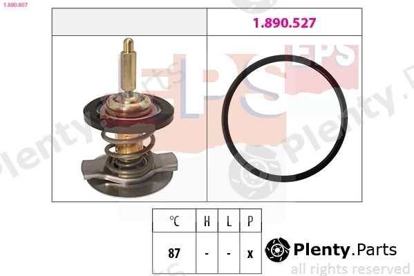 EPS 1.880.807 — Thermostat, coolant Made in Italy - OE Equivalent