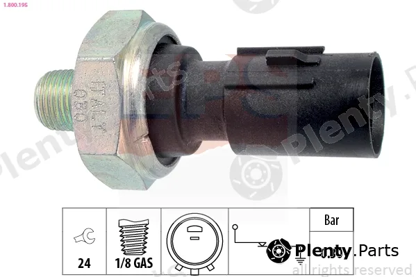 EPS 1.800.195 — Oil Pressure Switch Made in Italy - OE Equivalent