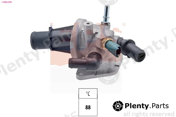 EPS 1.880.580 — Thermostat, coolant Made in Italy - OE Equivalent