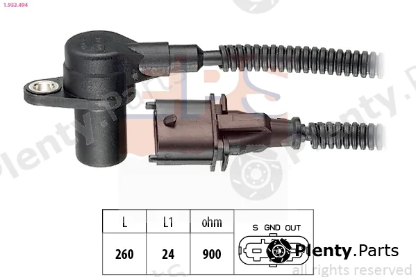 EPS 1.953.494 — Sensor, crankshaft pulse Made in Italy - OE Equivalent