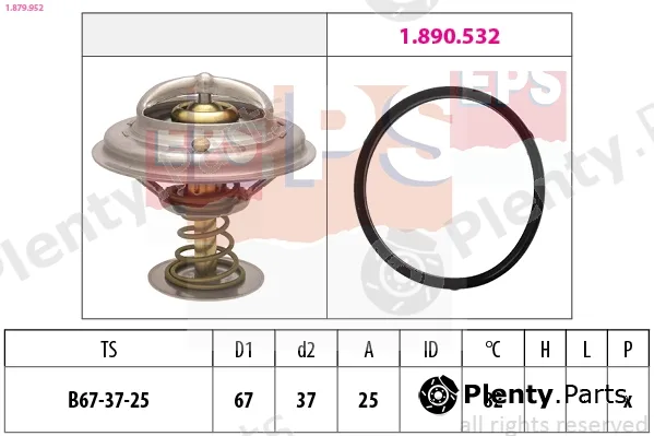 EPS 1.879.952 — Thermostat, coolant Made in Italy - OE Equivalent