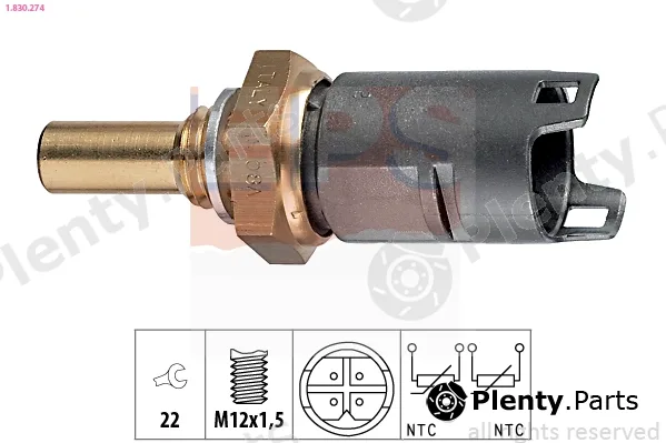 EPS 1.830.274 — Sensor, coolant temperature Made in Italy - OE Equivalent