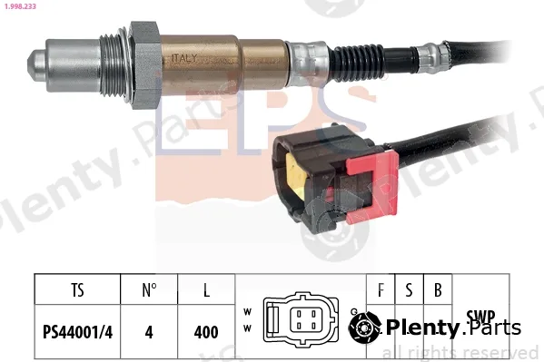 EPS 1.998.233 — Lambda Sensor Made in Italy - OE Equivalent