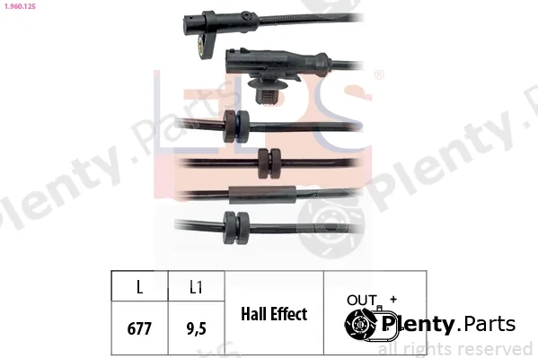 EPS 1.960.125 — Sensor, wheel speed Made in Italy - OE Equivalent