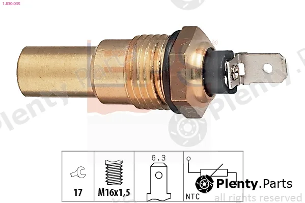 EPS 1.830.035 — Sensor, coolant temperature Made in Italy - OE Equivalent