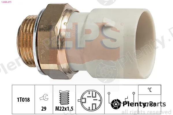 EPS 1.850.271 — Temperature Switch, radiator fan Made in Italy - OE Equivalent