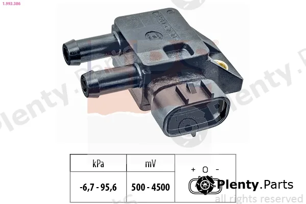 EPS 1.993.386 — Sensor, exhaust pressure Made in Italy - OE Equivalent