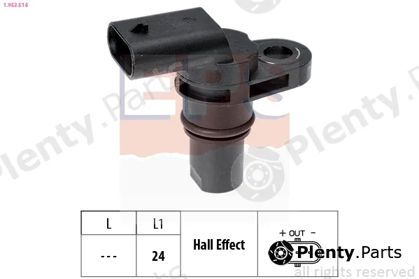 EPS 1.953.514 — Sensor, crankshaft pulse Made in Italy - OE Equivalent