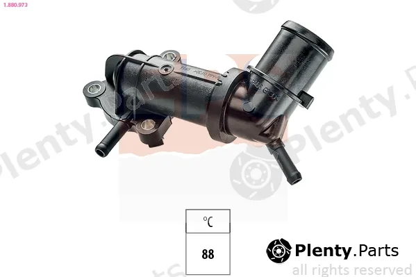 EPS 1.880.973 — Thermostat, coolant Made in Italy - OE Equivalent