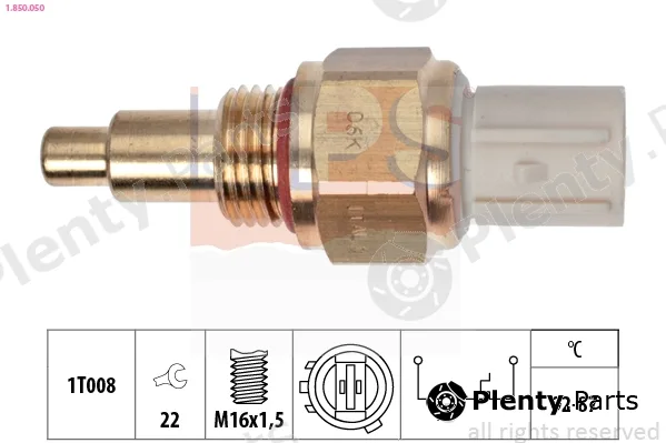 EPS 1.850.050 — Temperature Switch, radiator fan Made in Italy - OE Equivalent