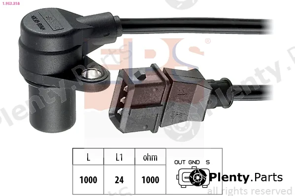 EPS 1.953.318 — Sensor, crankshaft pulse Made in Italy - OE Equivalent