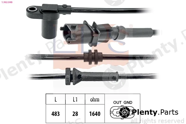 EPS 1.962.048 — Sensor, wheel speed Made in Italy - OE Equivalent