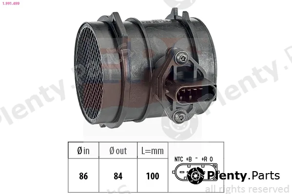 EPS 1.991.499 — Mass Air Flow Sensor Made in Italy - OE Equivalent