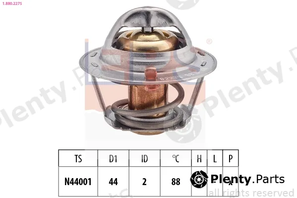 EPS 1.880.227S — Thermostat, coolant Made in Italy - OE Equivalent