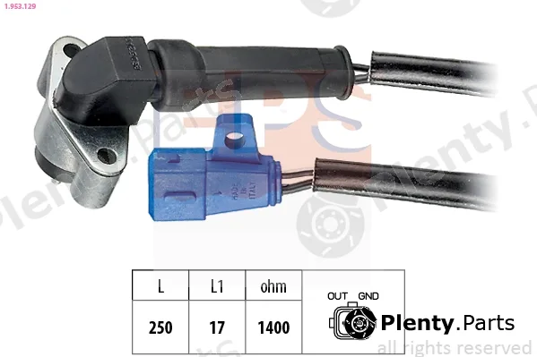 EPS 1.953.129 — Sensor, crankshaft pulse Made in Italy - OE Equivalent