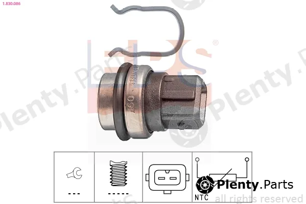 EPS 1.830.086 — Sensor, coolant temperature Made in Italy - OE Equivalent