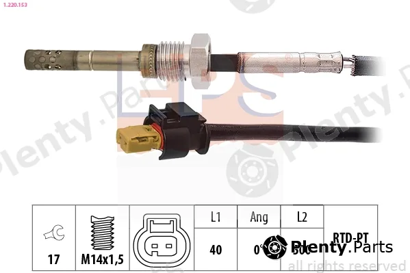EPS 1.220.153 — Sensor, exhaust gas temperature Made in Italy - OE Equivalent