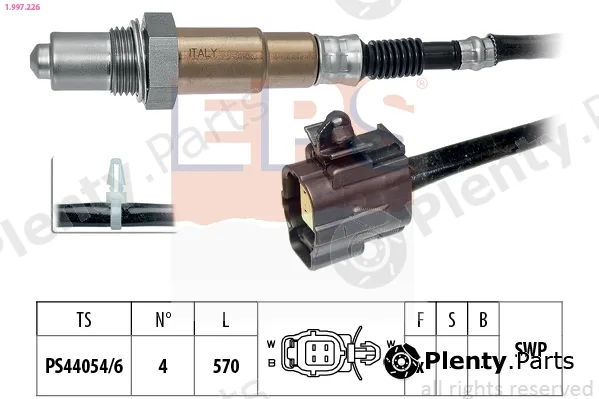 EPS 1.997.226 — Lambda Sensor Made in Italy - OE Equivalent