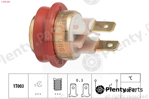 EPS 1.850.208 — Temperature Switch, radiator fan Made in Italy - OE Equivalent