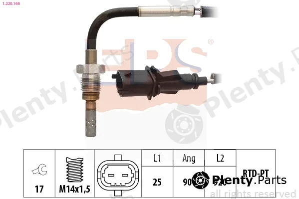 EPS 1.220.168 — Sensor, exhaust gas temperature Made in Italy - OE Equivalent