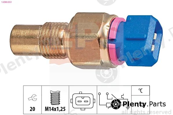 EPS 1.830.553 — Sensor, coolant temperature Made in Italy - OE Equivalent