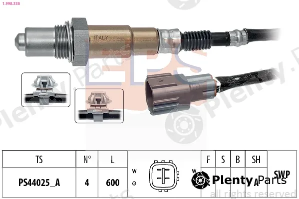 EPS 1.998.338 — Lambda Sensor Made in Italy - OE Equivalent