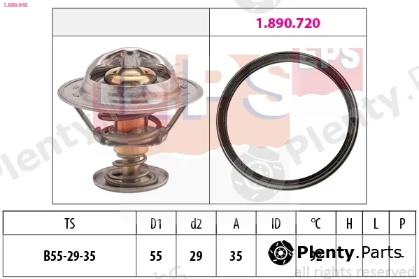 EPS 1.880.945 — Thermostat, coolant Made in Italy - OE Equivalent
