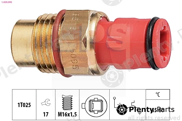 EPS 1.850.095 — Temperature Switch, radiator fan Made in Italy - OE Equivalent
