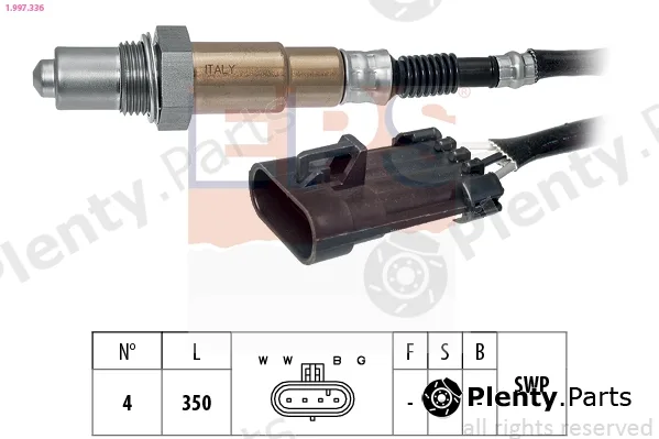 EPS 1.997.336 — Lambda Sensor Made in Italy - OE Equivalent