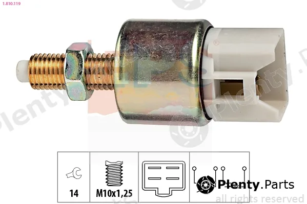 EPS 1.810.119 — Stop Light Switch Made in Italy - OE Equivalent