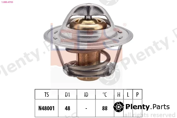 EPS 1.880.470S — Thermostat, coolant Made in Italy - OE Equivalent