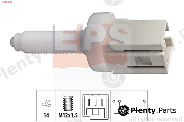 EPS 1.810.077 — Stop Light Switch Made in Italy - OE Equivalent