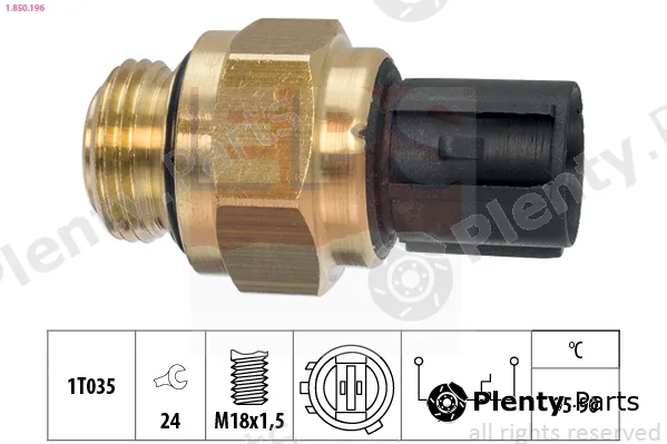 EPS 1.850.196 — Temperature Switch, radiator fan Made in Italy - OE Equivalent