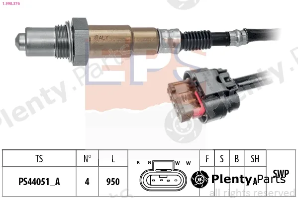 EPS 1.998.376 — Lambda Sensor Made in Italy - OE Equivalent
