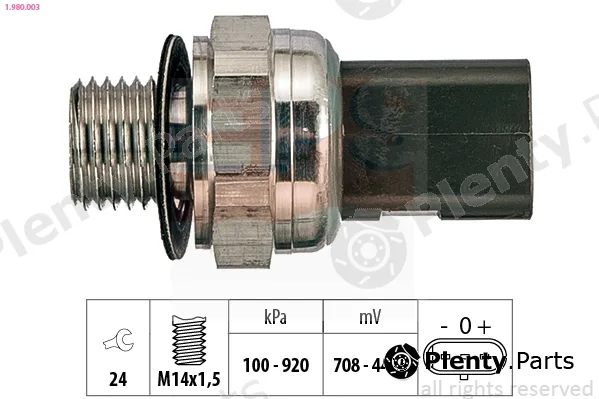 EPS 1.980.003 — Sensor, oil pressure Made in Italy - OE Equivalent